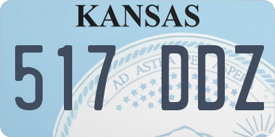 KS license plate 517DDZ