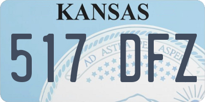 KS license plate 517DFZ