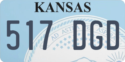 KS license plate 517DGD