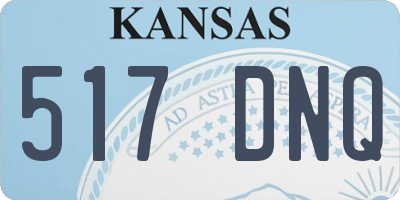 KS license plate 517DNQ