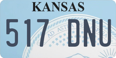 KS license plate 517DNU