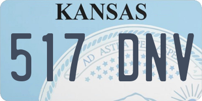 KS license plate 517DNV