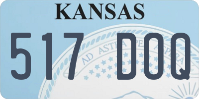 KS license plate 517DOQ