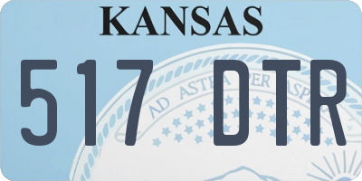 KS license plate 517DTR