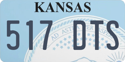 KS license plate 517DTS