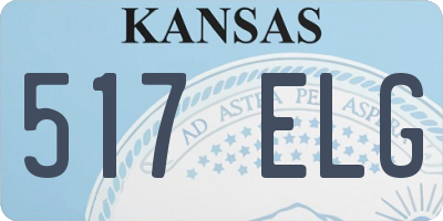 KS license plate 517ELG