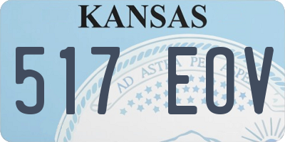 KS license plate 517EOV