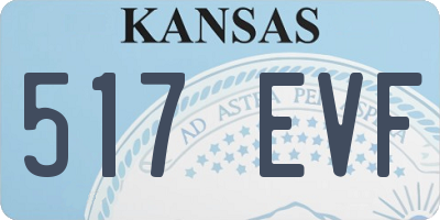KS license plate 517EVF