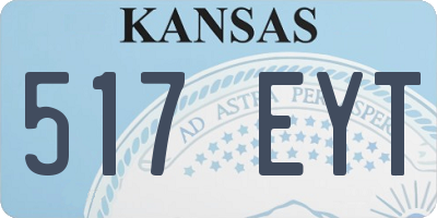 KS license plate 517EYT