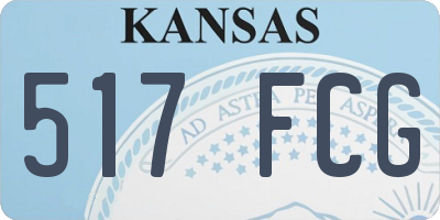 KS license plate 517FCG
