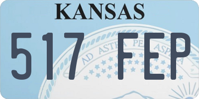 KS license plate 517FEP