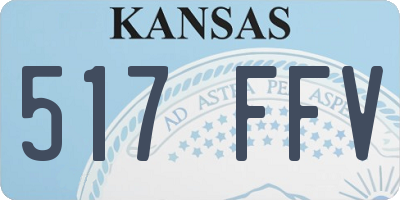 KS license plate 517FFV