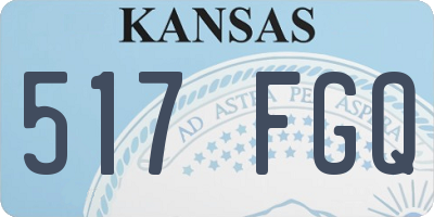 KS license plate 517FGQ