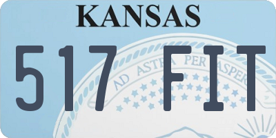KS license plate 517FIT