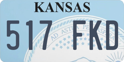KS license plate 517FKD