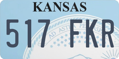 KS license plate 517FKR