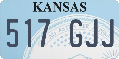 KS license plate 517GJJ