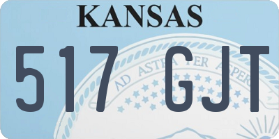 KS license plate 517GJT