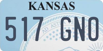 KS license plate 517GNO