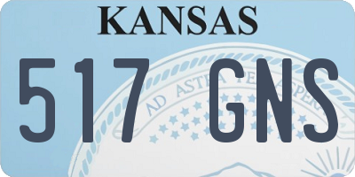 KS license plate 517GNS