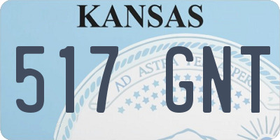 KS license plate 517GNT