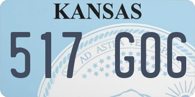 KS license plate 517GOG