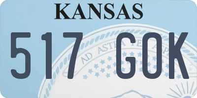 KS license plate 517GOK