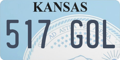 KS license plate 517GOL