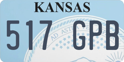 KS license plate 517GPB