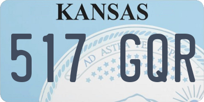 KS license plate 517GQR