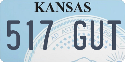 KS license plate 517GUT