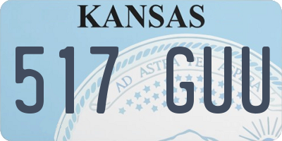 KS license plate 517GUU