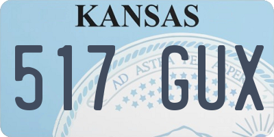 KS license plate 517GUX