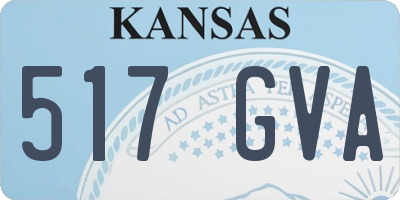 KS license plate 517GVA