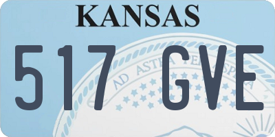 KS license plate 517GVE