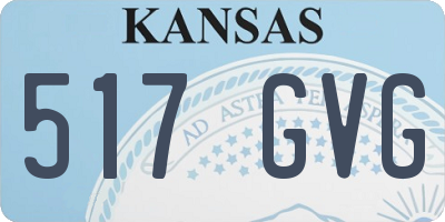 KS license plate 517GVG
