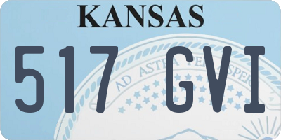 KS license plate 517GVI