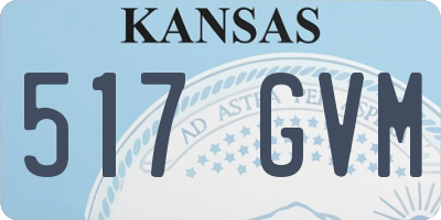 KS license plate 517GVM