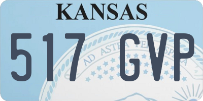 KS license plate 517GVP
