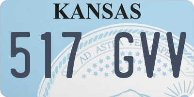 KS license plate 517GVV
