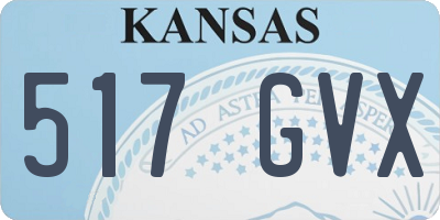 KS license plate 517GVX