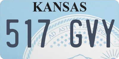 KS license plate 517GVY