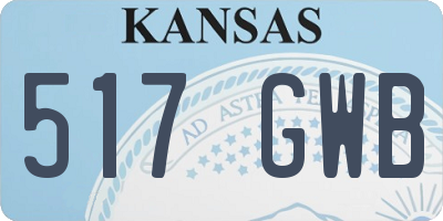 KS license plate 517GWB