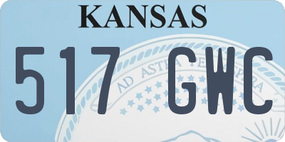 KS license plate 517GWC