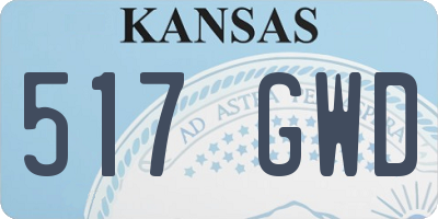 KS license plate 517GWD