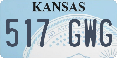KS license plate 517GWG