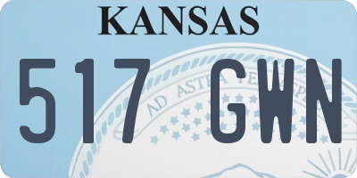 KS license plate 517GWN