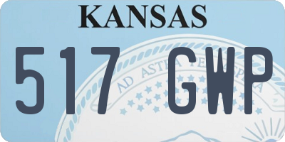 KS license plate 517GWP