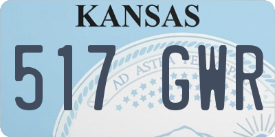 KS license plate 517GWR