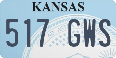 KS license plate 517GWS